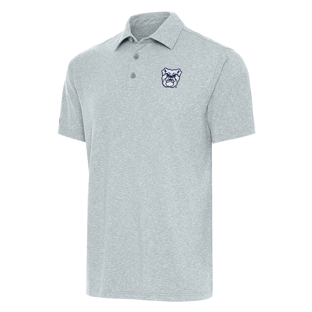 Men's Antigua Heather Gray Butler Bulldogs Big & Tall Par 3 Polo