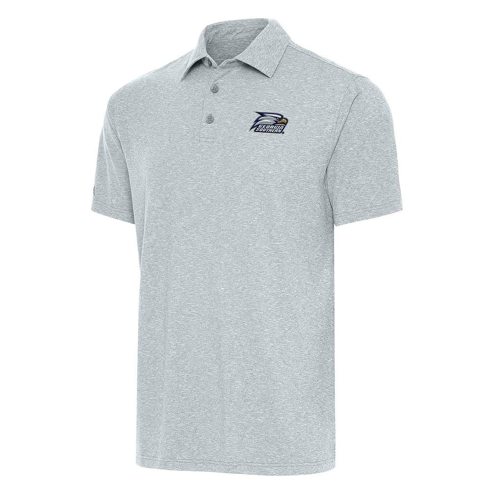 Men's Antigua Heather Gray Georgia Southern Eagles Big & Tall Par 3 Polo