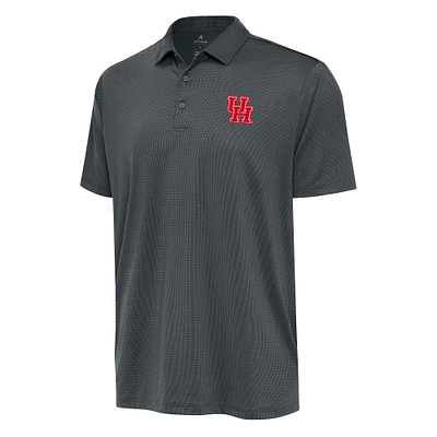 Men's Antigua Charcoal Houston Cougars Big & Tall Ellipse Polo