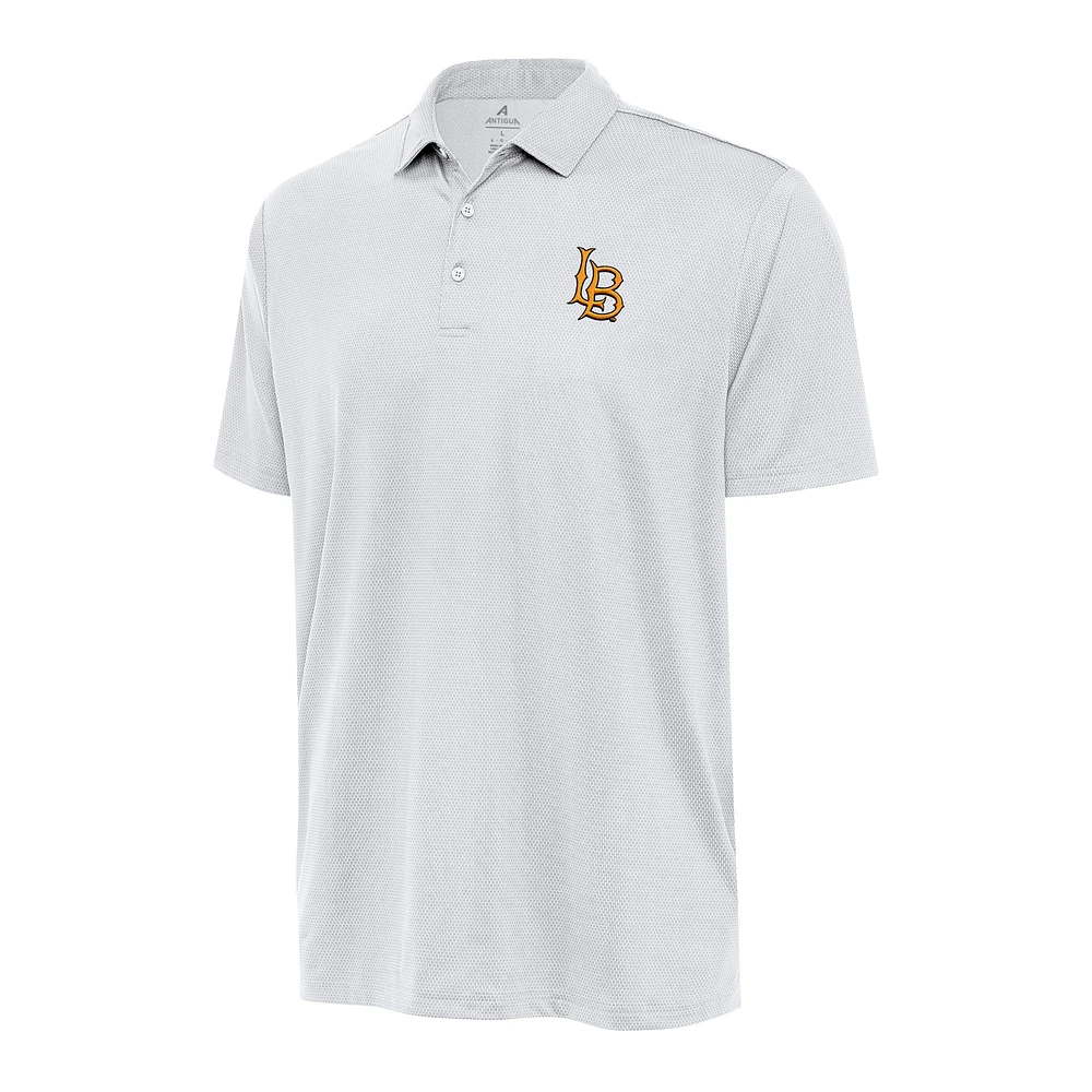 Men's Antigua White Cal State Long Beach The Big & Tall Ellipse Polo