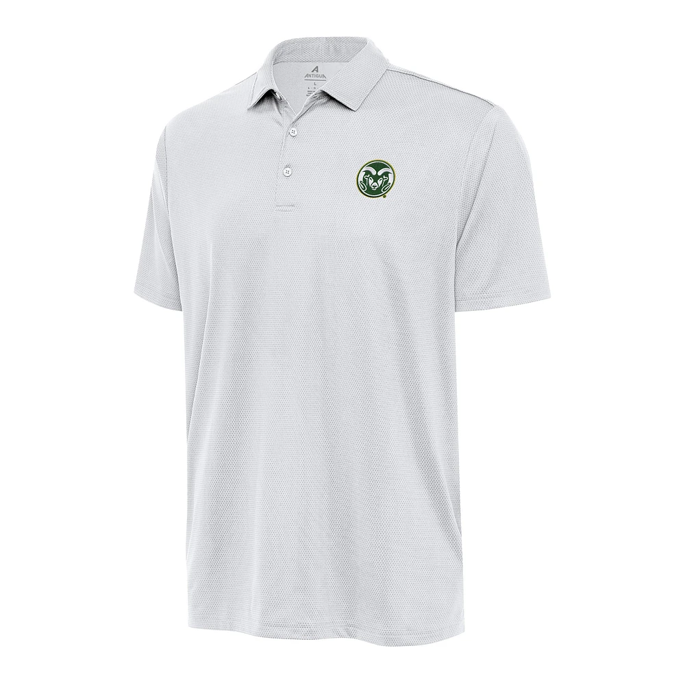 Men's Antigua White Colorado State Rams Big & Tall Ellipse Polo
