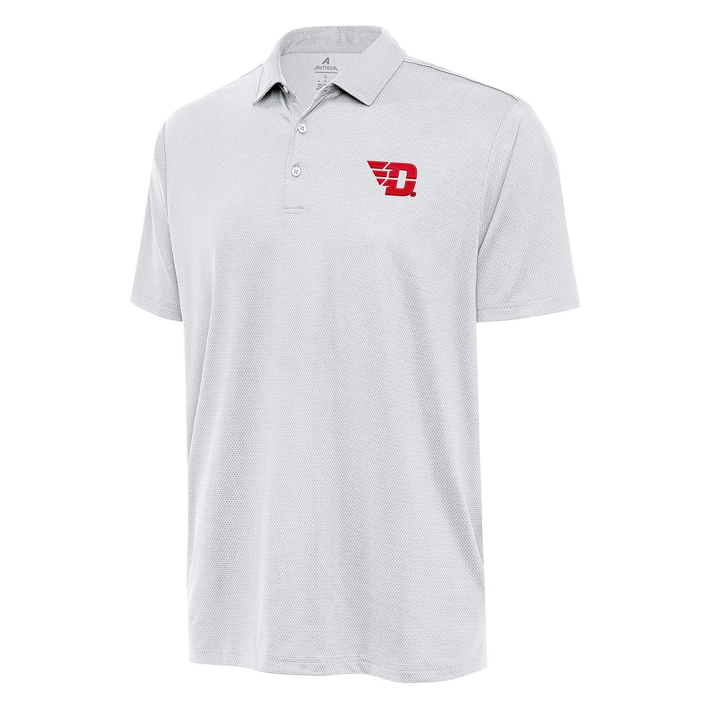 Men's Antigua White Dayton Flyers Big & Tall Ellipse Polo