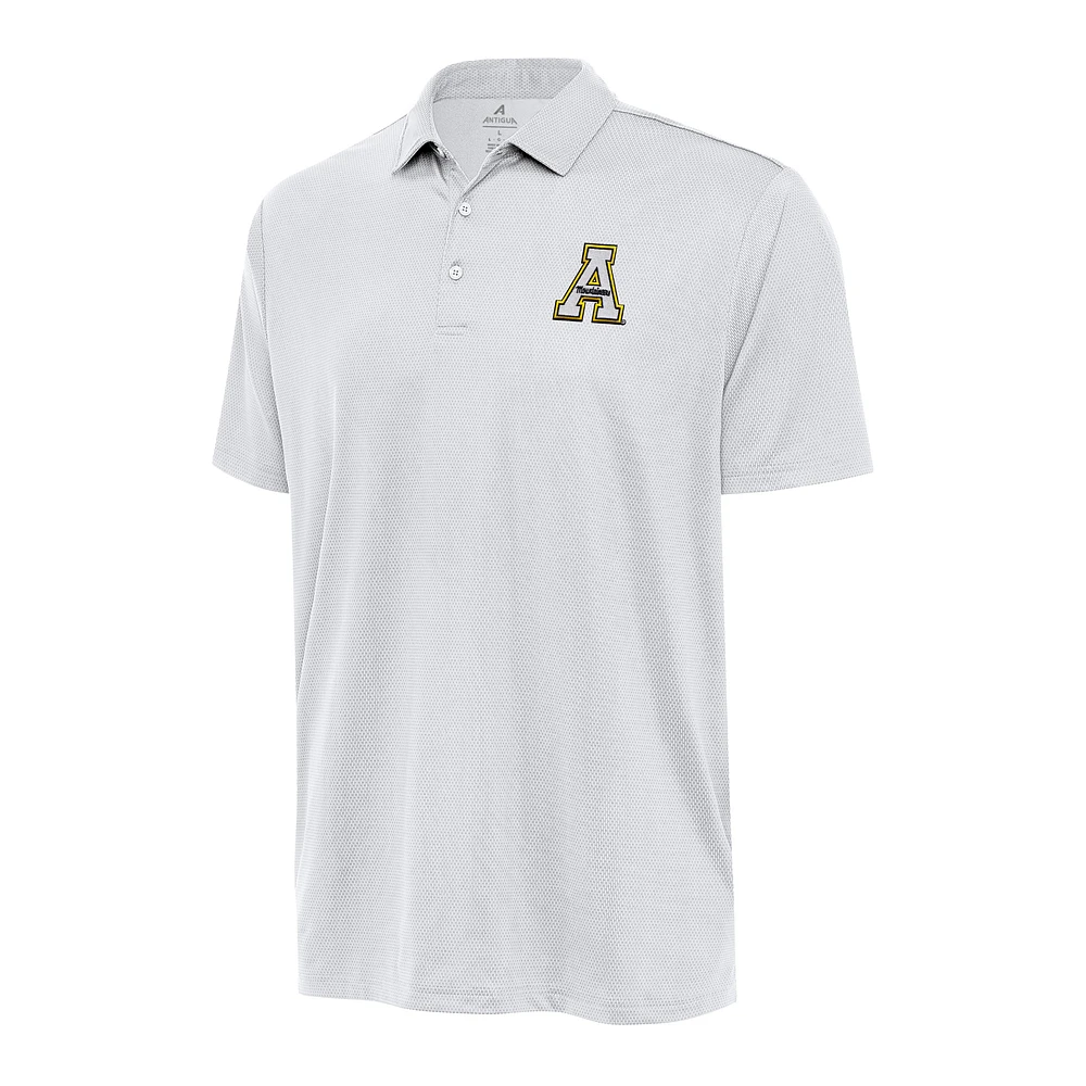 Men's Antigua White Appalachian State Mountaineers Big & Tall Ellipse Polo