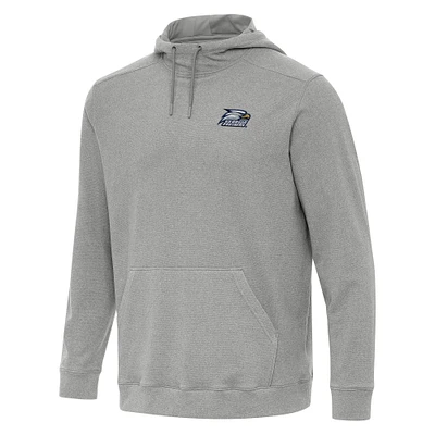 Men's Antigua Heather Gray Georgia Southern Eagles Cloud Pullover Hoodie