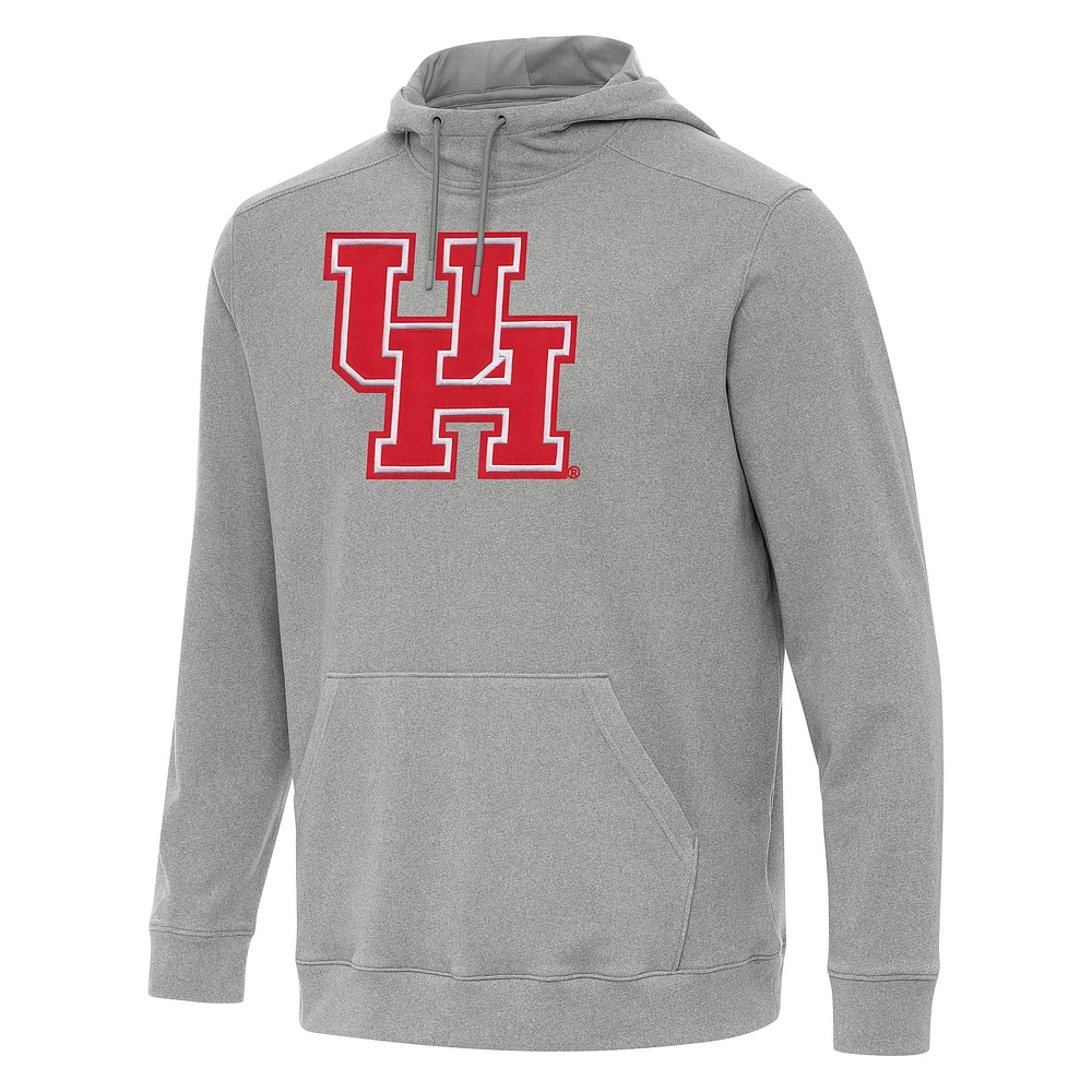 Men's Antigua Heather Houston Cougars Cloud Pullover Hoodie