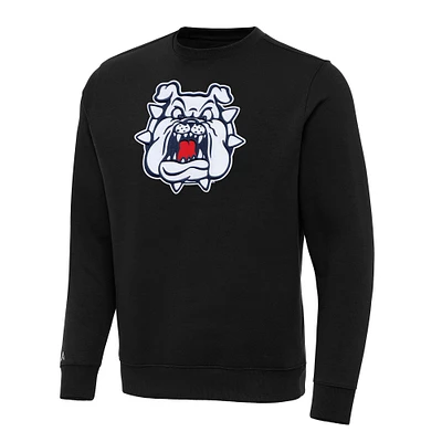 Men's Antigua Fresno State Bulldogs Big & Tall Victory Pullover Sweatshirt