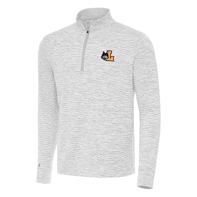 Men's Antigua Gray Loyola Chicago Ramblers Cause Quarter-Zip Top
