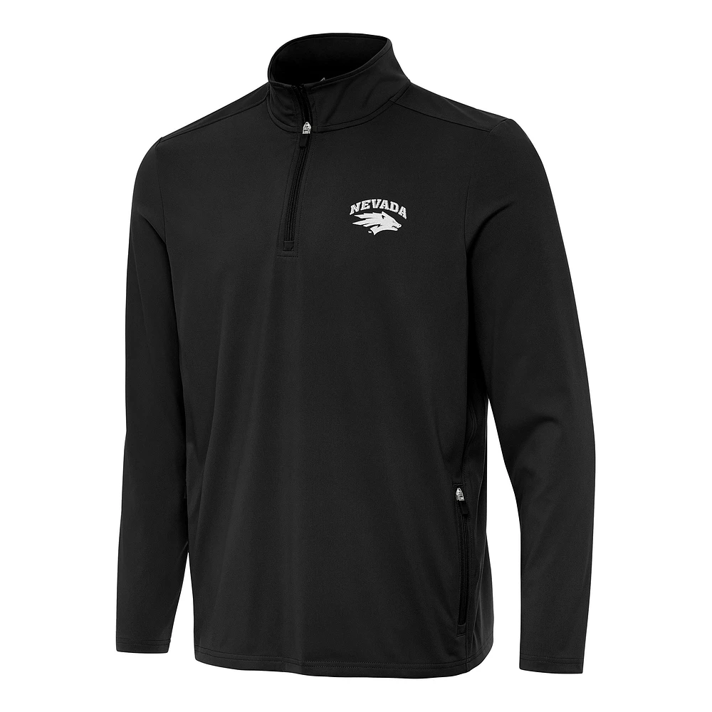 Men's Antigua Nevada Wolf Pack Perilous Quarter-Zip Sweatshirt