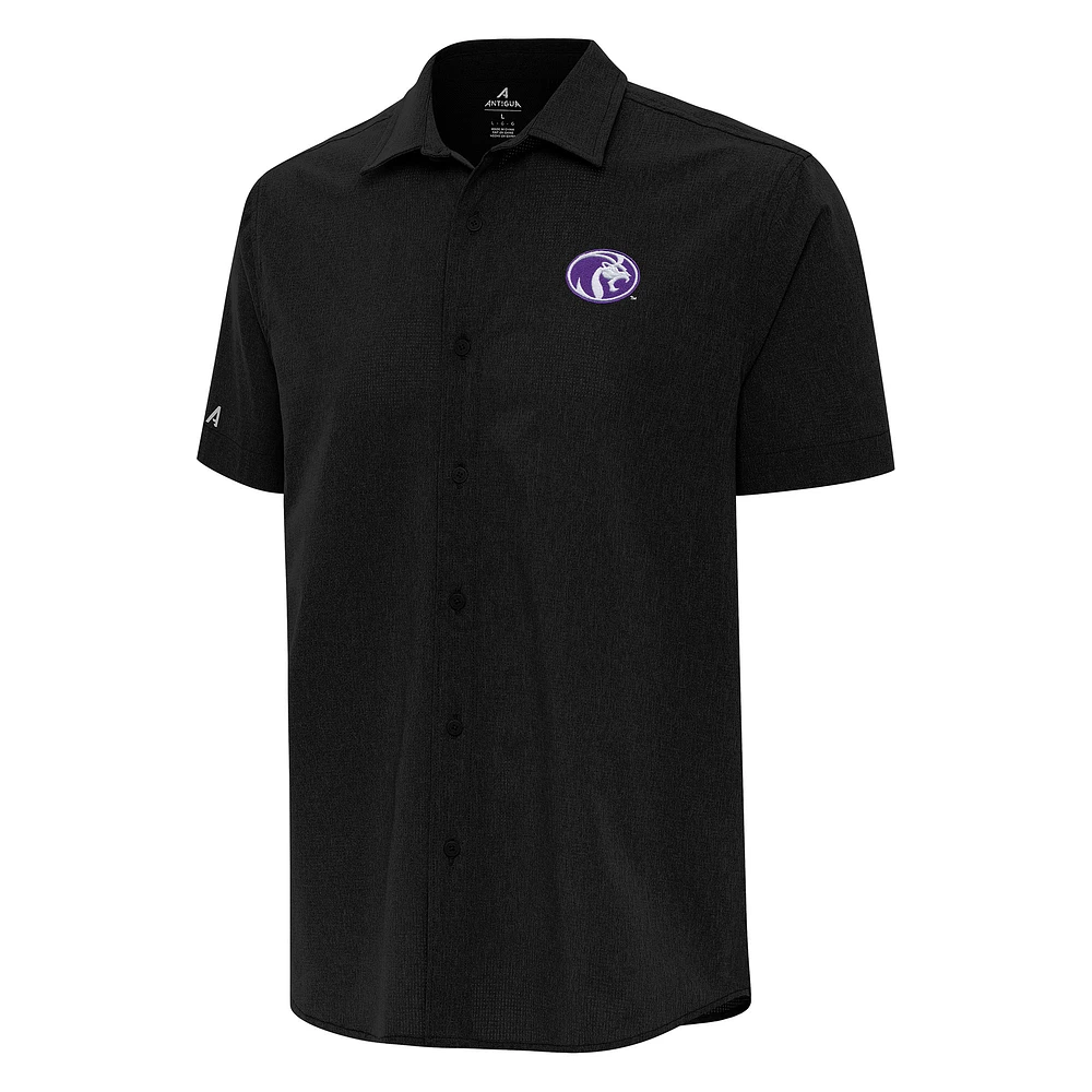 Men's Antigua North Alabama Lions Activate Woven Short Sleeve Button-Up Shirt