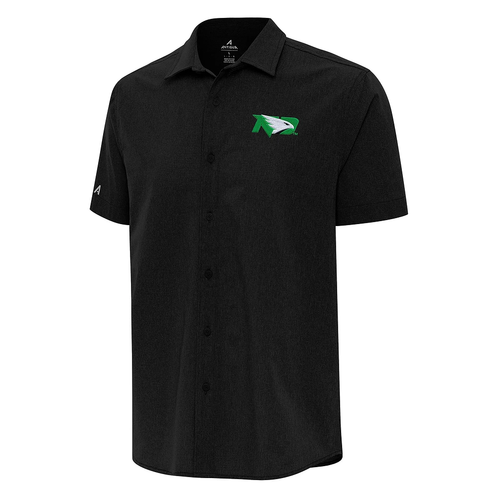 Men's Antigua North Dakota Activate Woven Short Sleeve Button-Up Shirt