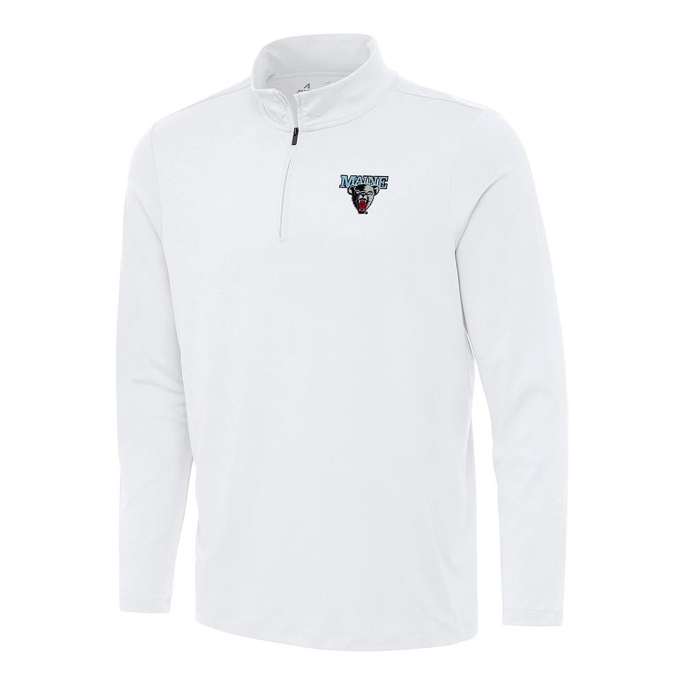 Men's Antigua Maine Black Bears Reprocess Quarter-Zip Top