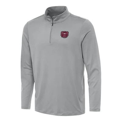 Men's Antigua Gray Missouri State University Bears Reprocess Quarter-Zip Top