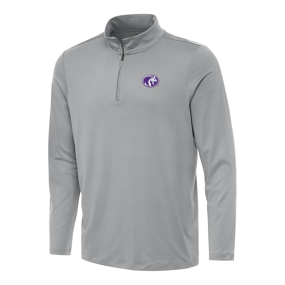 Men's Antigua Gray North Alabama Lions Reprocess Quarter-Zip Top
