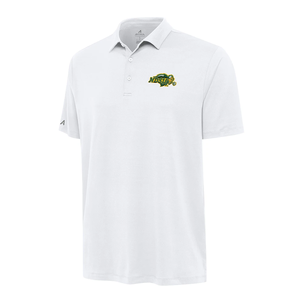 Men's Antigua White NDSU Bison Reprocess Polo