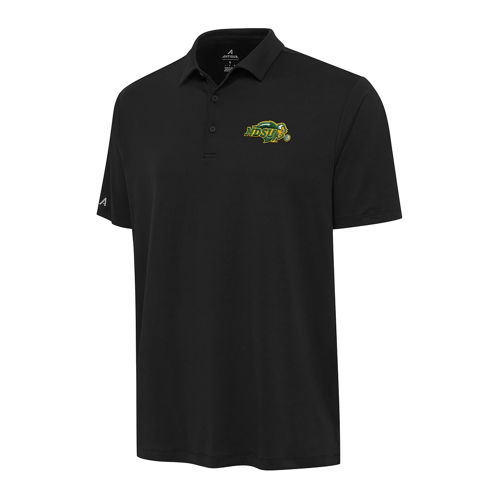 Men's Antigua Black NDSU Bison Reprocess Polo