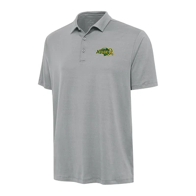 Men's Antigua Gray NDSU Bison Reprocess Polo