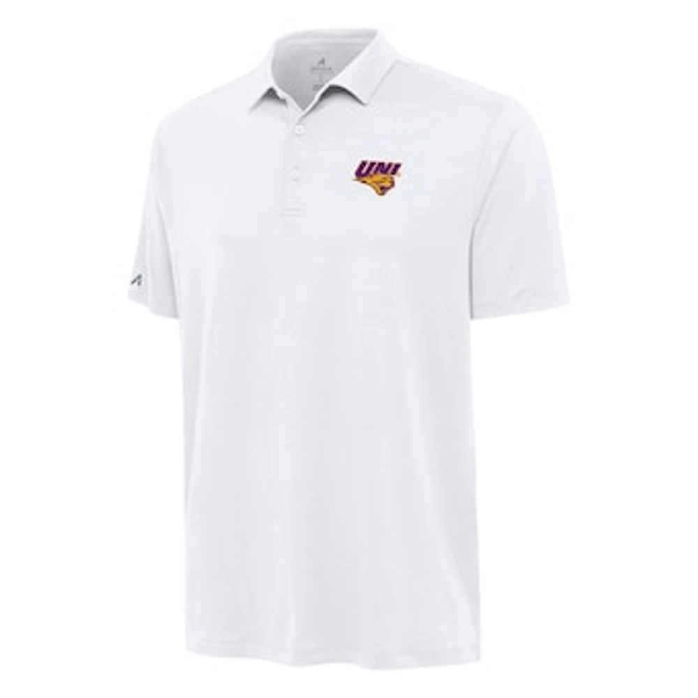 Men's Antigua White Northern Iowa Panthers Reprocess Polo