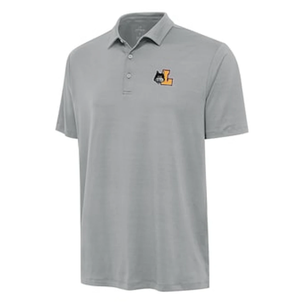 Men's Antigua Gray Loyola Chicago Ramblers Reprocess Polo