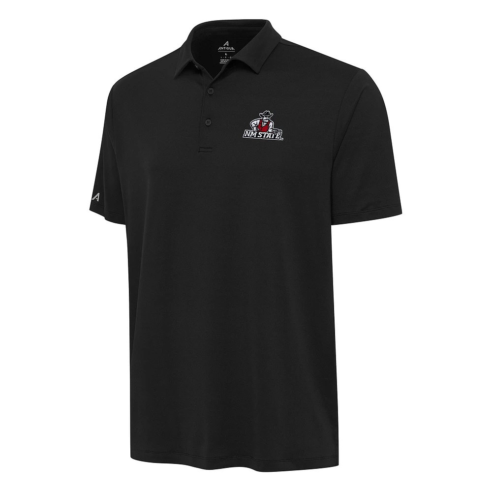 Men's Antigua Black New Mexico State Aggies Reprocess Polo