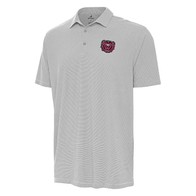 Men's Antigua Gray Missouri State University Bears Twine Polo