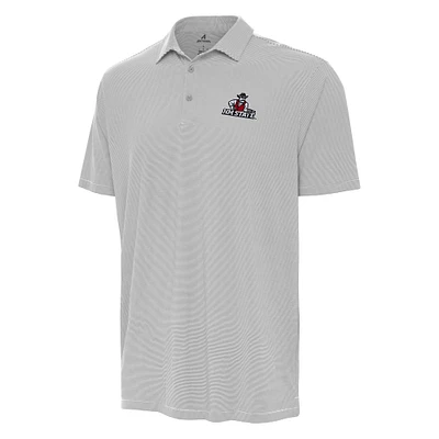 Men's Antigua Gray New Mexico State Aggies Twine Polo