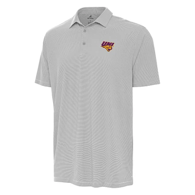 Men's Antigua Gray Northern Iowa Panthers Twine Polo