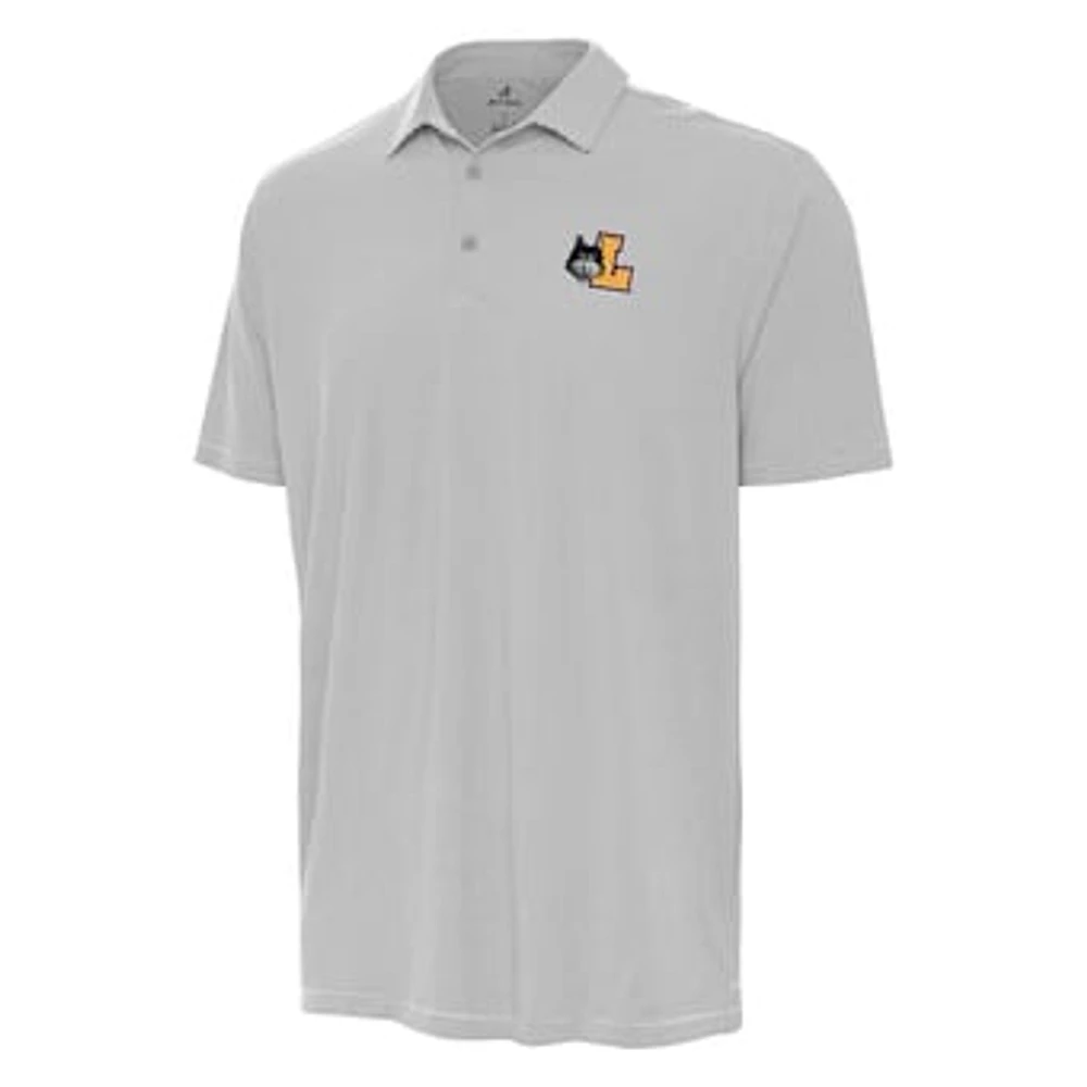 Men's Antigua Gray Loyola Chicago Ramblers Twine Polo