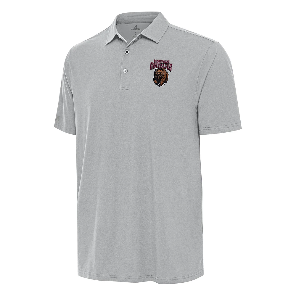 Men's Antigua Gray Montana Grizzlies Era Polo