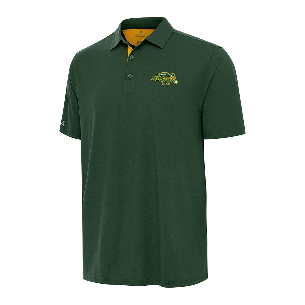 Men's Antigua Green/Gold NDSU Bison Era Polo