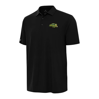Men's Antigua Black NDSU Bison Era Polo
