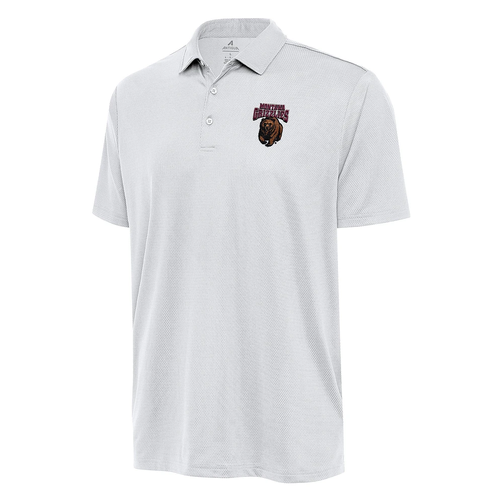 Men's Antigua White Montana Grizzlies Ellipse Polo