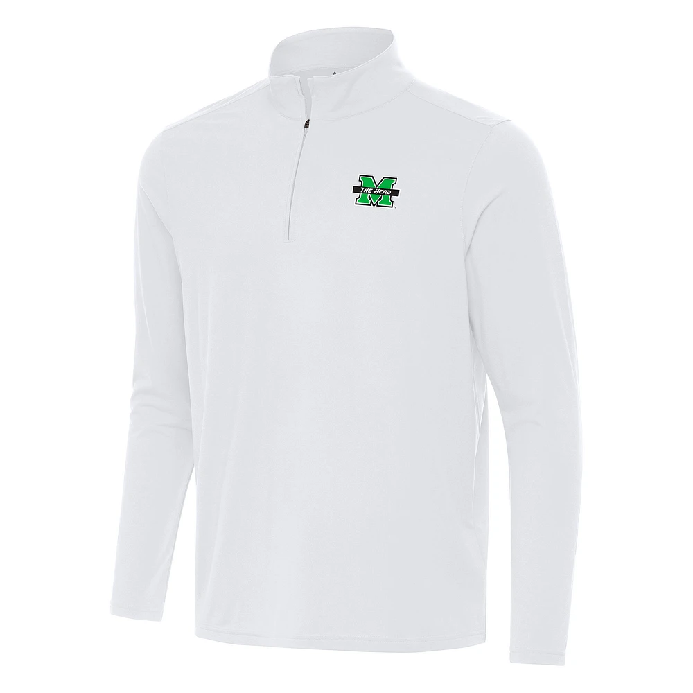 Men's Antigua Marshall Thundering Herd Intent Quarter-Zip Top
