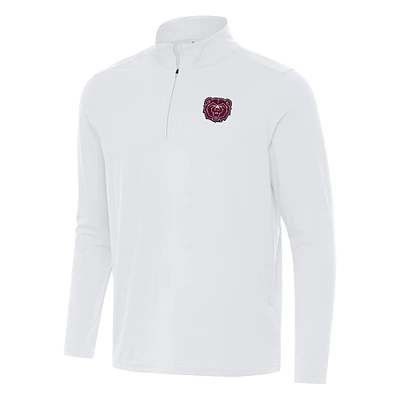 Men's Antigua White Missouri State University Bears Intent Quarter-Zip Top