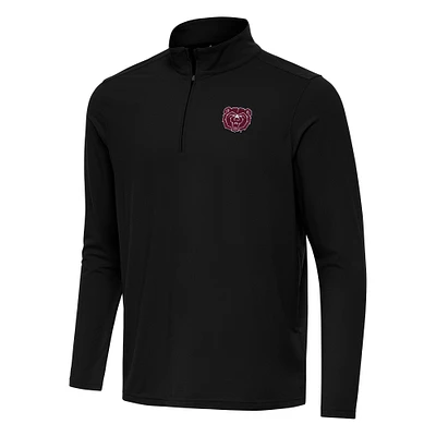 Men's Antigua Black Missouri State University Bears Intent Quarter-Zip Top