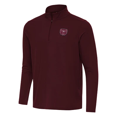 Men's Antigua Maroon Missouri State University Bears Intent Quarter-Zip Top