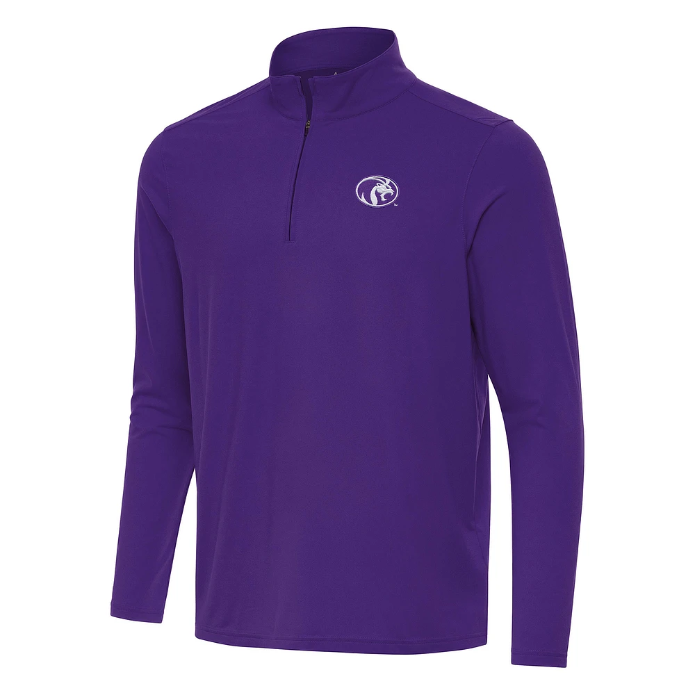 Men's Antigua Purple North Alabama Lions Intent Quarter-Zip Top