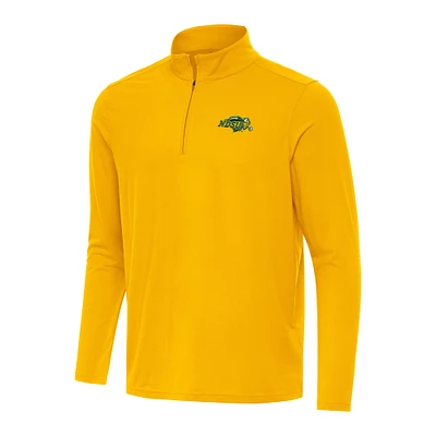 Men's Antigua Gold NDSU Bison Intent Quarter-Zip Top
