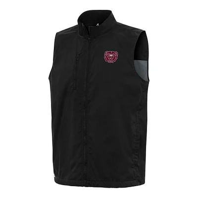 Men's Antigua Black Missouri State University Bears Brisk Full-Zip Vest