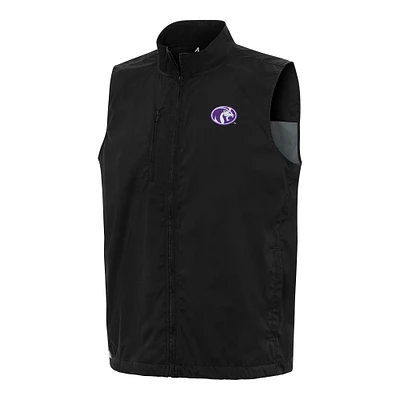 Men's Antigua Black North Alabama Lions Brisk Full-Zip Vest