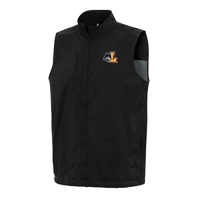 Men's Antigua Black Loyola Chicago Ramblers Brisk Full-Zip Vest