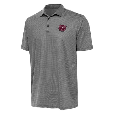 Men's Antigua Black/White Missouri State University Bears Rings Polo
