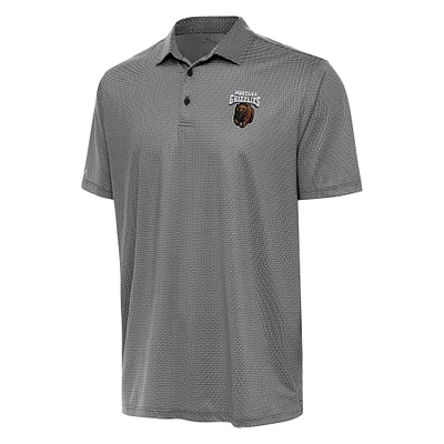 Men's Antigua Black/White Montana Grizzlies Rings Polo