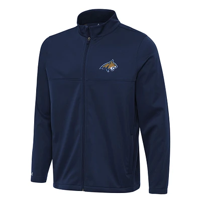 Men's Antigua Navy Montana State Bobcats Links 2 Full-Zip Golf Jacket