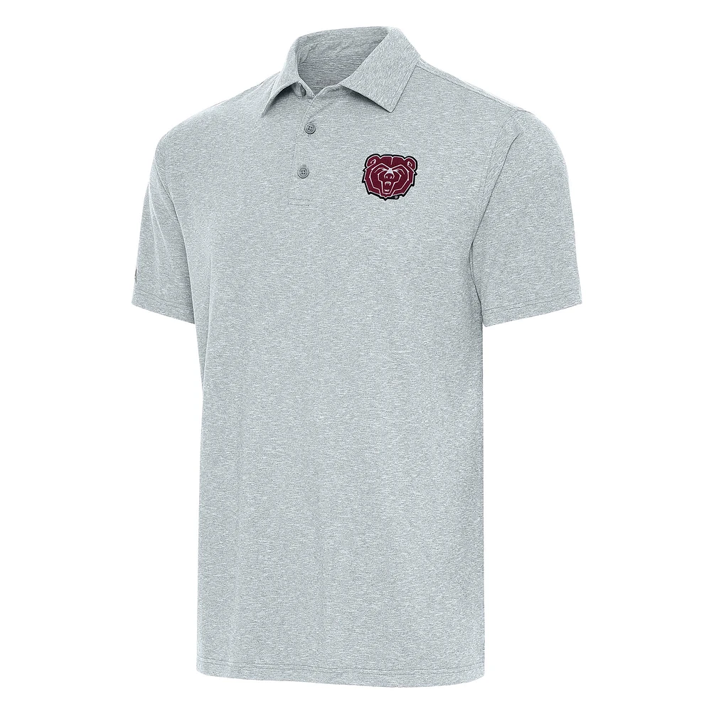 Men's Antigua Heather Gray Missouri State University Bears Big & Tall Par 3 Polo