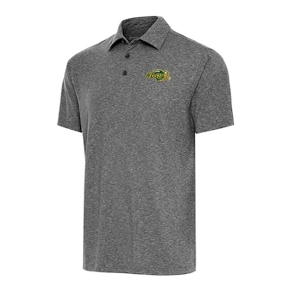 Men's Antigua Heather Black NDSU Bison Big & Tall Par 3 Polo