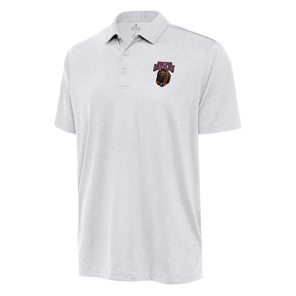 Men's Antigua White Montana Grizzlies Big & Tall Ellipse Polo