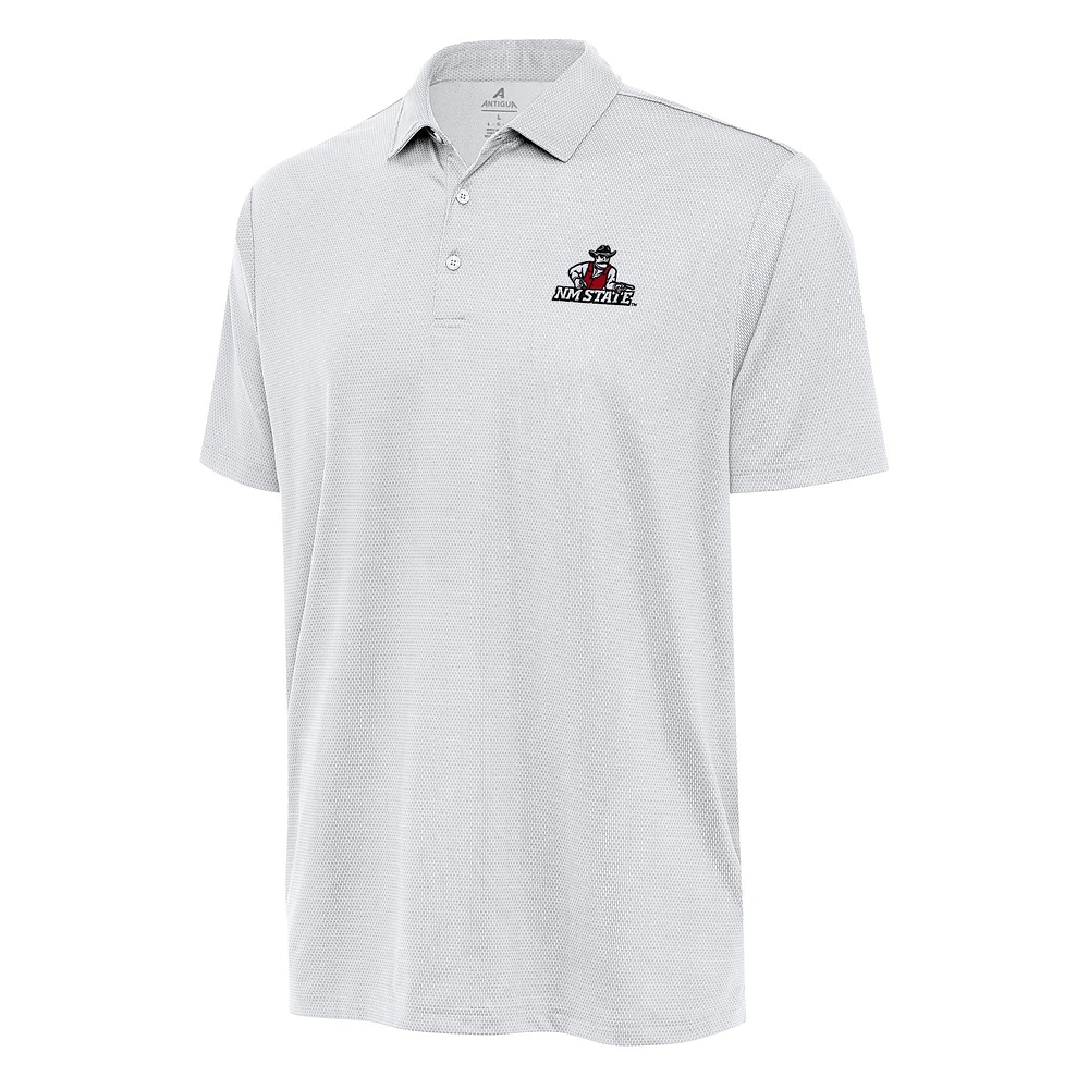 Men's Antigua White New Mexico State Aggies Big & Tall Ellipse Polo