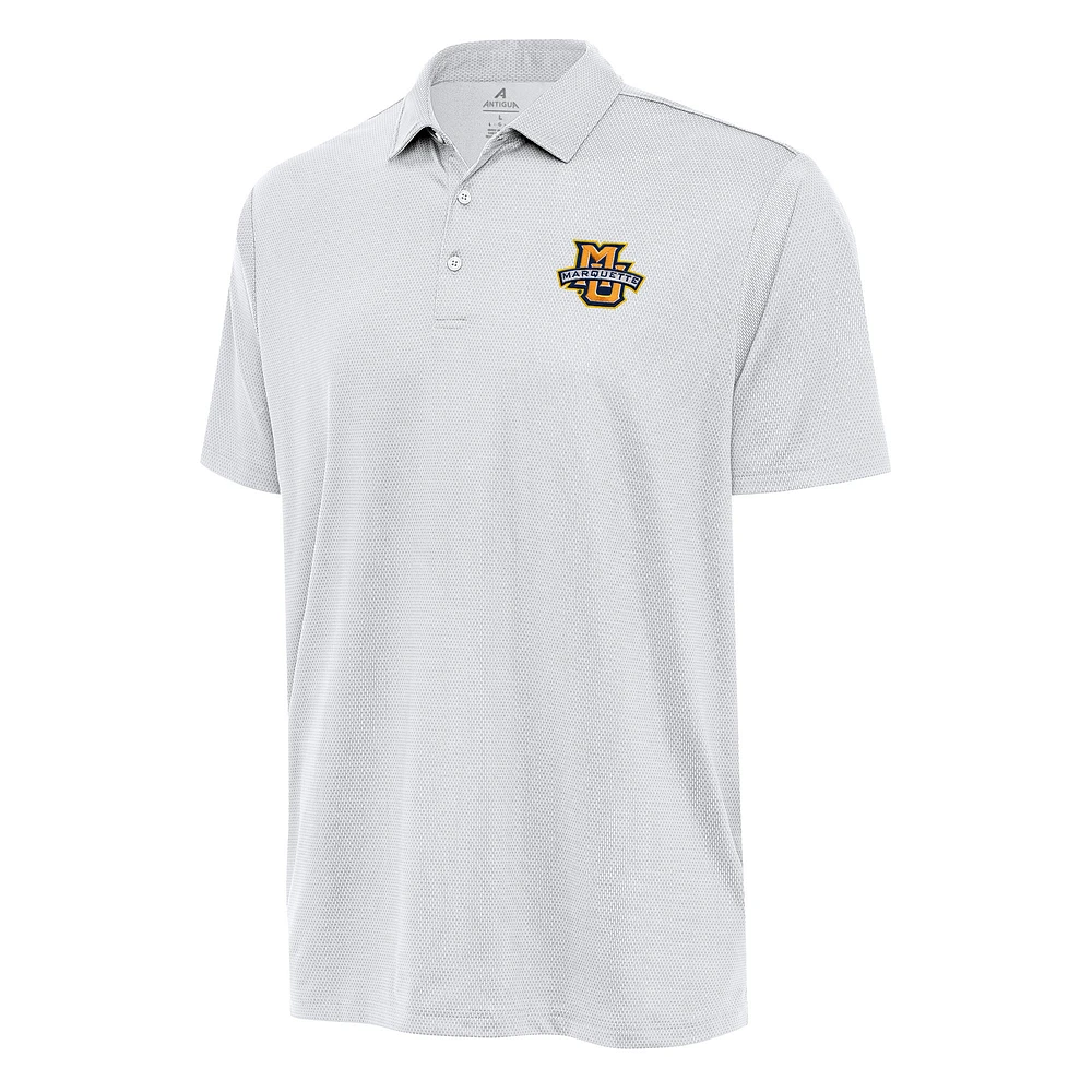 Men's Antigua White Marquette Golden Eagles Big & Tall Ellipse Polo