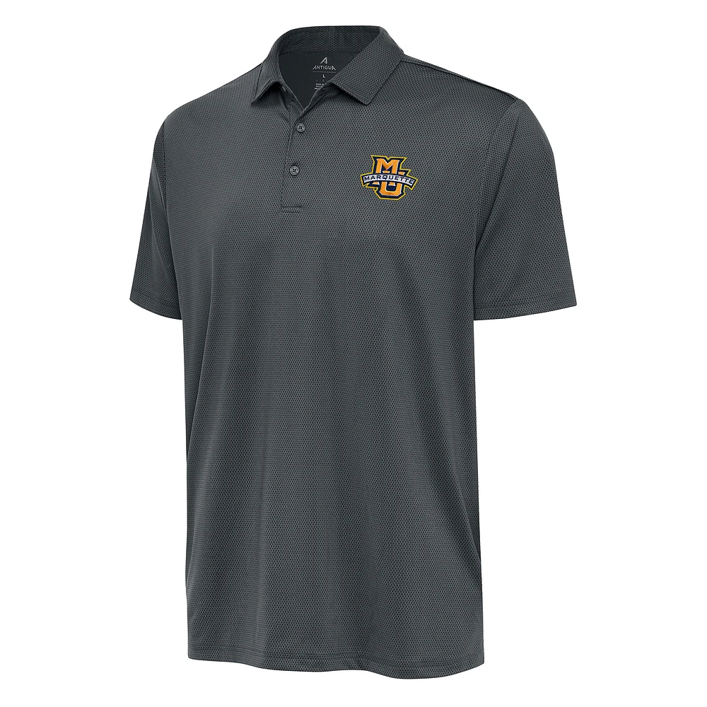 Men's Antigua Pewter Marquette Golden Eagles Big & Tall Ellipse Polo