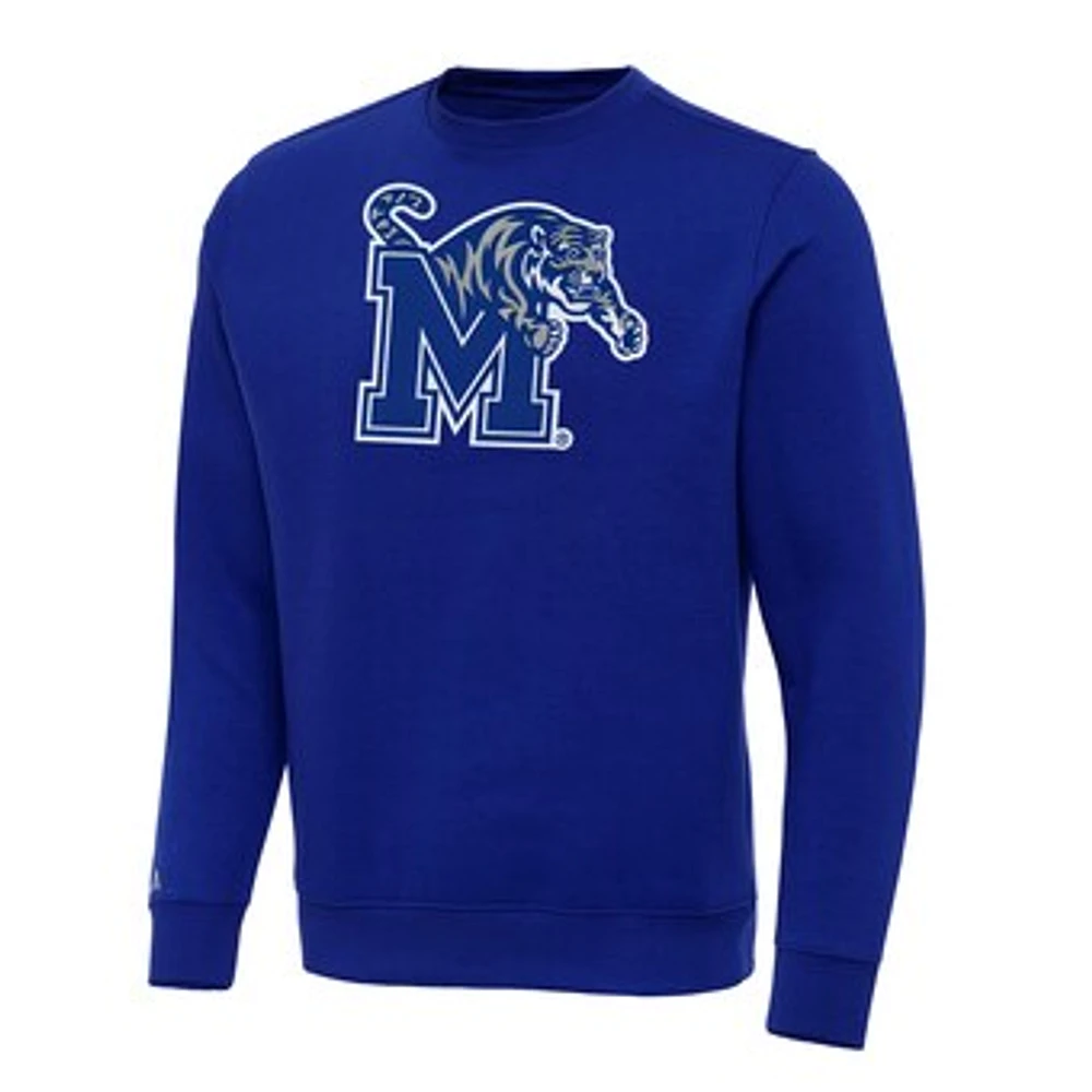 Men's Antigua Royal Memphis Tigers Big & Tall Victory Pullover Sweatshirt